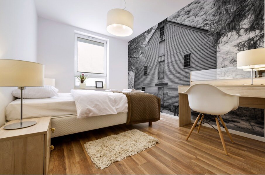 Shadows in Stone: Stonewalls Hallowed Halls Mural print