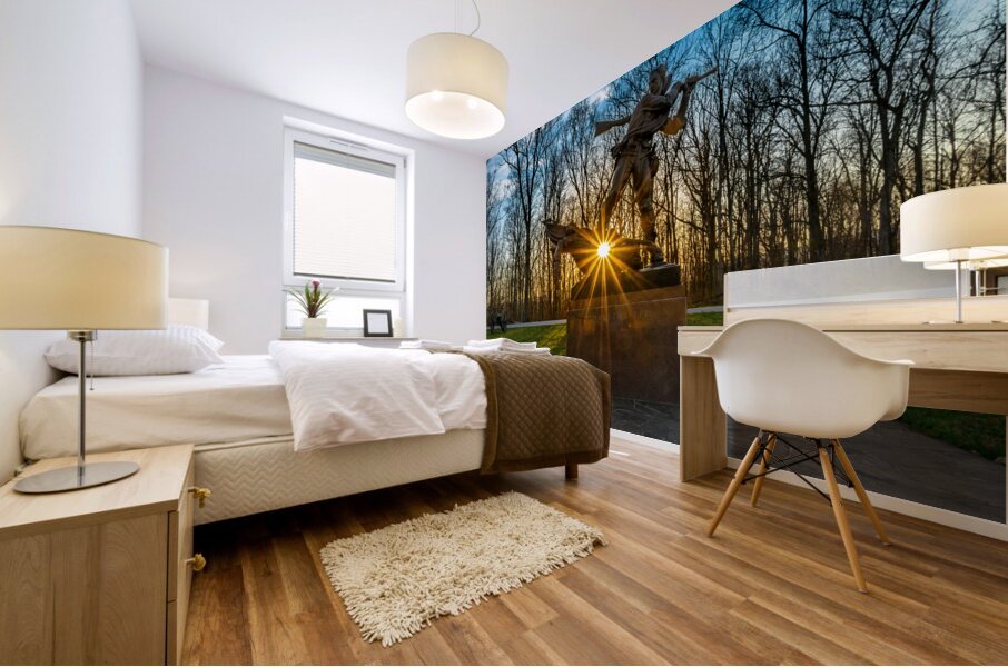 Sunset Warrior: Mississippi At Gettysburg Mural print