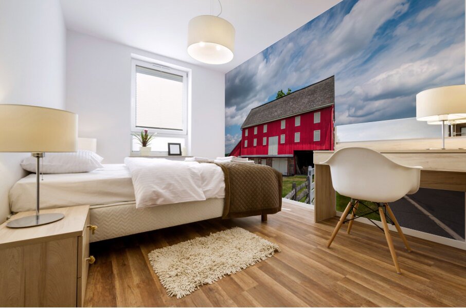 The Sherfy Barn: A Countryside Oasis Mural print