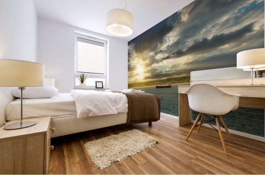 Sunset Soiree: A Romantic Evening on Beauforts Horizons Mural print