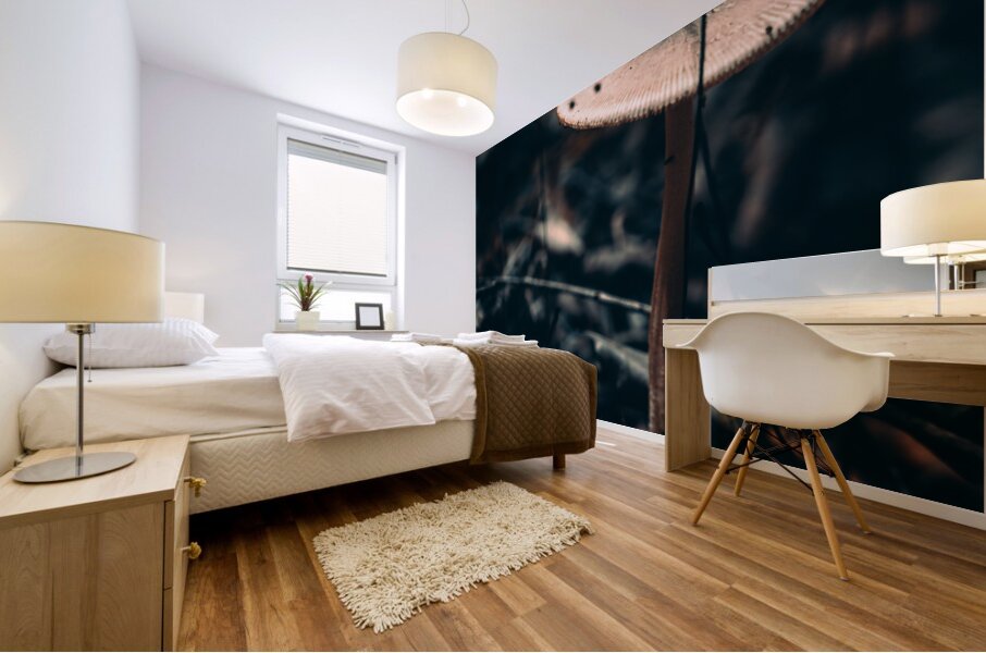 Mystical Fungi: Reaching for the Sky The Up Above Shroom Mural print