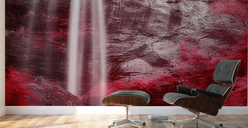 Scarlet Oasis Wall Murals