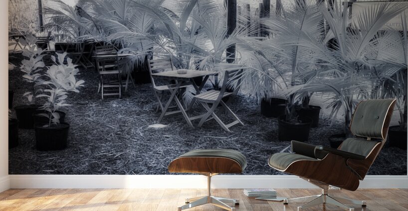 Shady Oasis Cafe Wall Murals