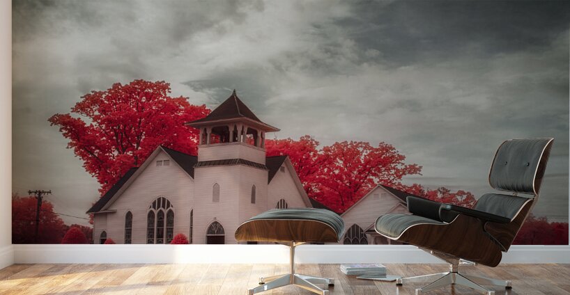 Spiritual Splendor - Crimson Steeple Wall Murals