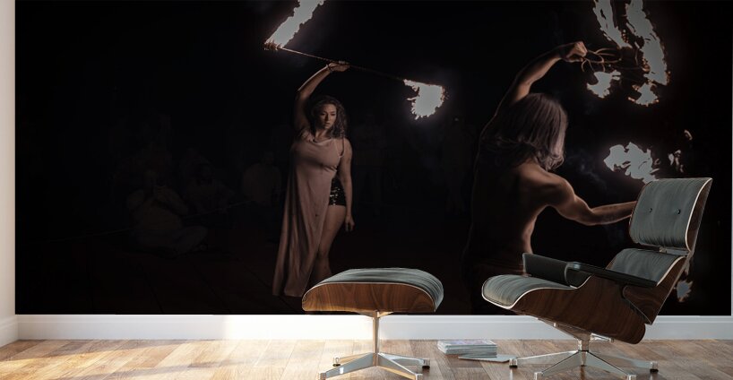 Torchlit Ballet Duo Wall Murals