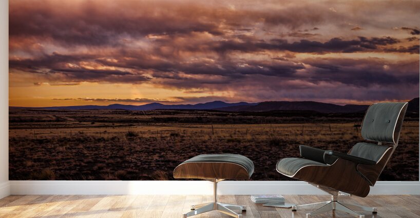 Sunset Symphony Over Vast Horizons Wall Murals