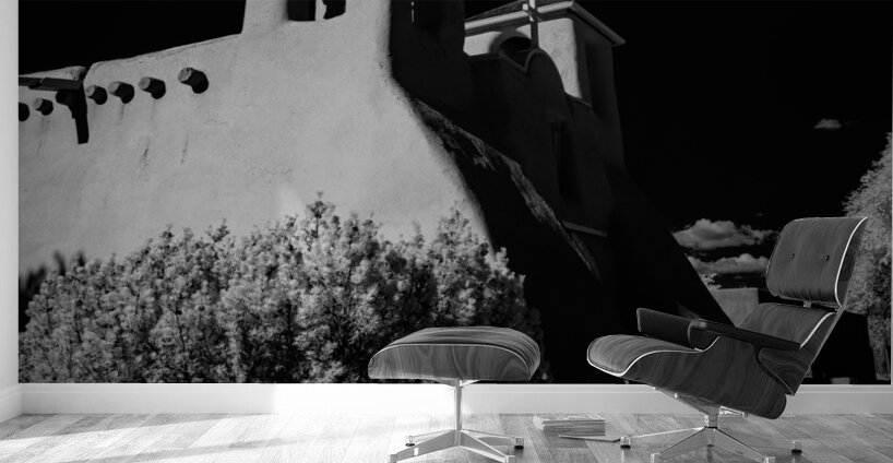 Chiaroscuro of an Adobe Sanctuary Wall Murals