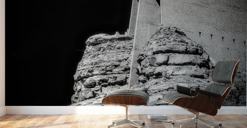 Sacred Lines in Rocky Silence Wall Murals