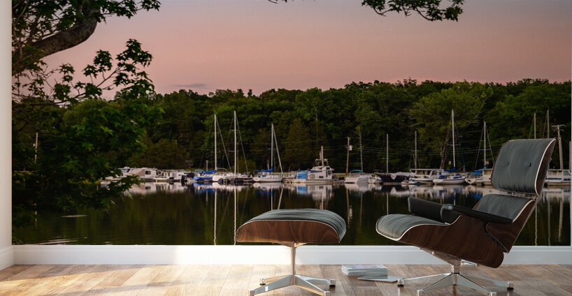 Sailboats in Serenitys Embrace Wall Murals