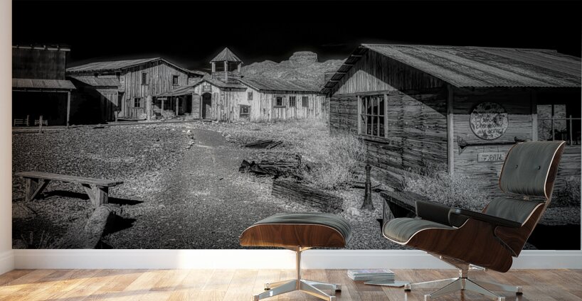 Bell Tower Echoes in a Ghostly Street Wall Murals