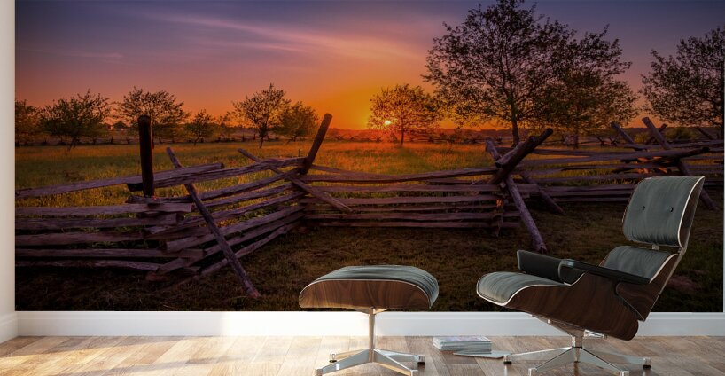 Pennsylvania Dawn: First light in Gettysburg Wall Murals