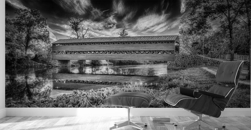 Timeless Bridge Reflections Wall Murals