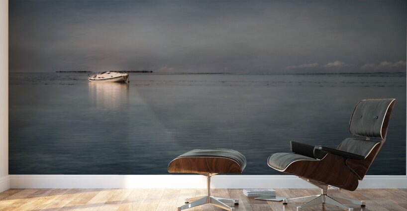 Maritime Melancholy: Shipwrecked Serenity Wall Murals