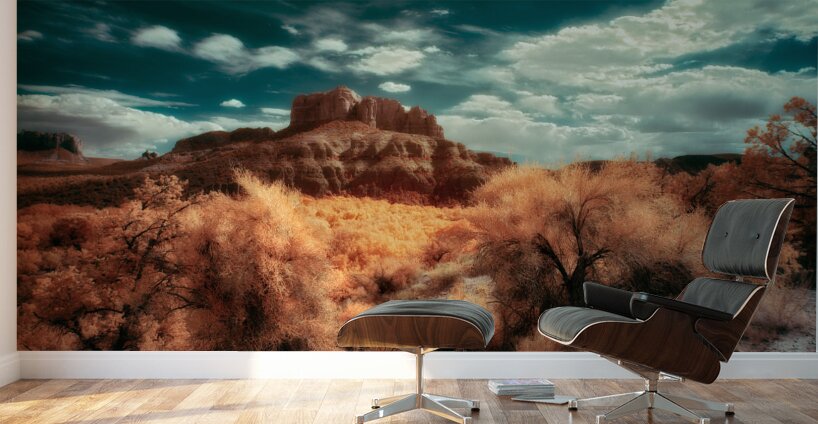 Ethereal Landscape Under Painted Skies Wall Murals