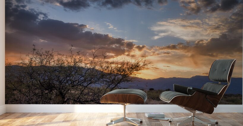 Radiance Unfurled Over Rocky Plains Wall Murals