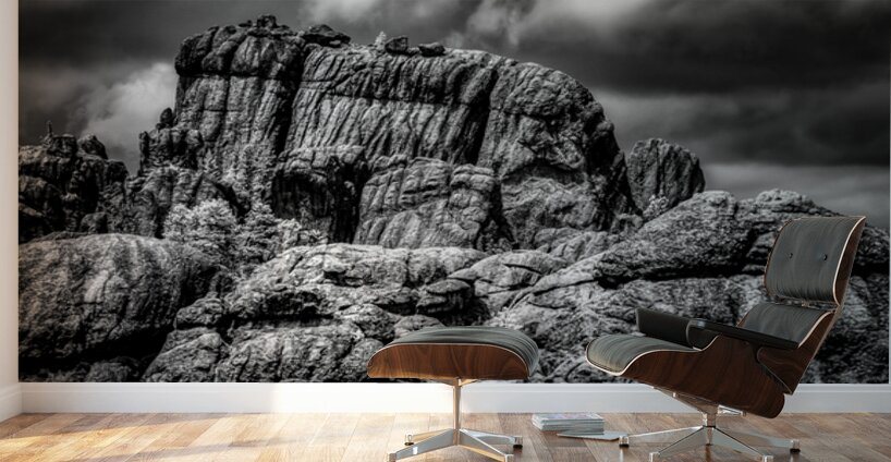 Mystical Reverie: Exploring Sylvan Lakes Enchanting Boulders in Wall Murals