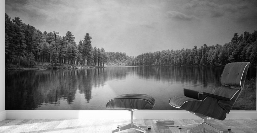 Exploring the Mystical Beauty of Center Lake: A Smokey Pond Wall Murals