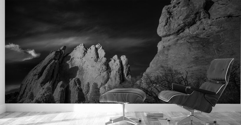 Lighted Rock Peak Wall Murals