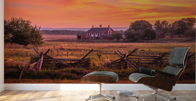 Codori Barn Sunset Wall Murals