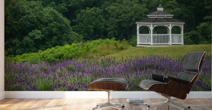 Lavender Gazebo Wall Murals