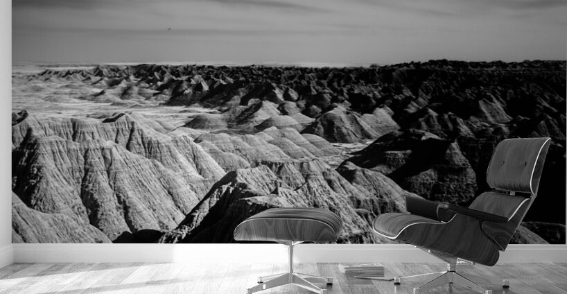 Ethereal Dance: Badlands Infinite Horizons in Infrared Wall Murals