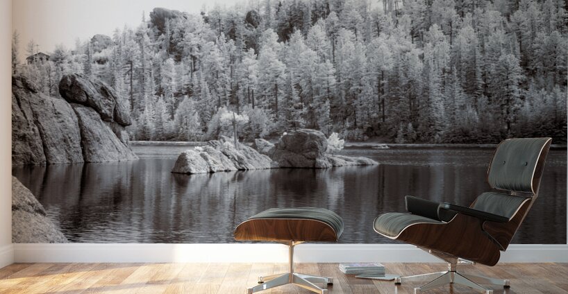 Majestic Pine Island: Capturing Sylvan Lakes Beauty Wall Murals