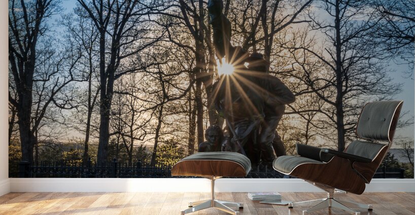 North Carolina Monument Sunset Wall Murals