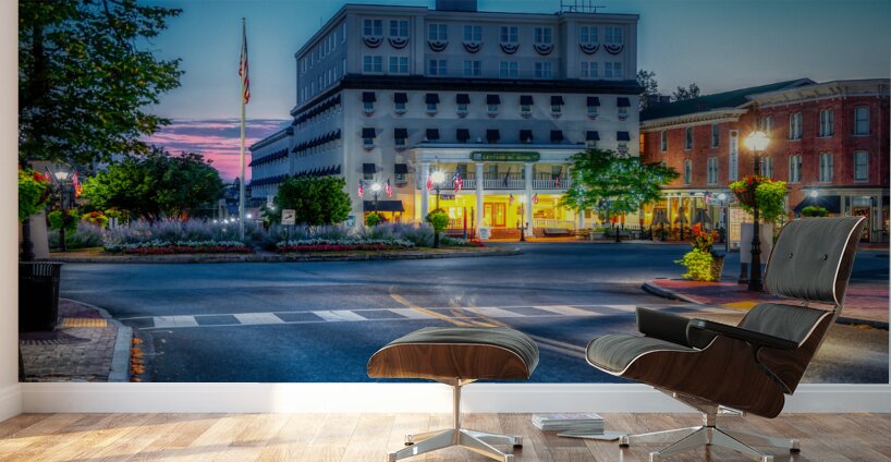 Blue Hour Charm in Historic Gettysburg  Wall Murals