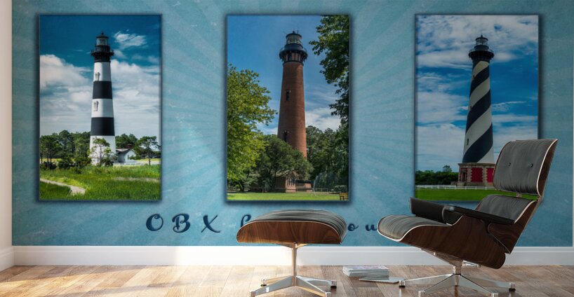 Whispers of Light: Outer Banks Lighthouses Wall Murals