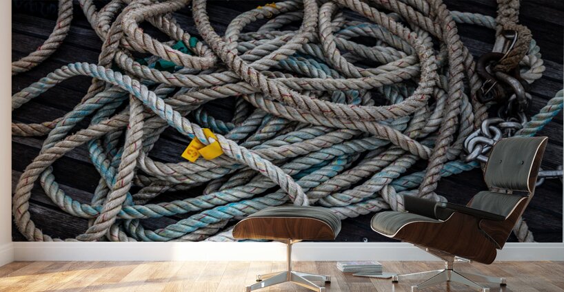 Nautical Knots: Untangling the Stories on a Boat Deck Wall Murals