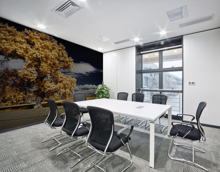 Vibrant Sentinel Wall Printing