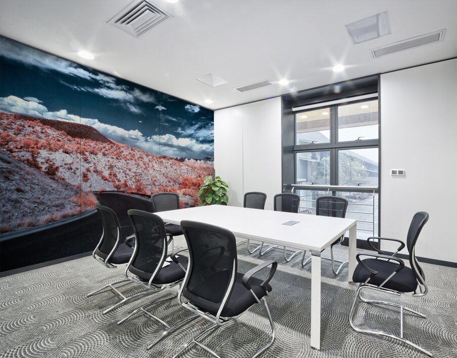 Dreamscape Pathway in Surreal Hues Wall Printing