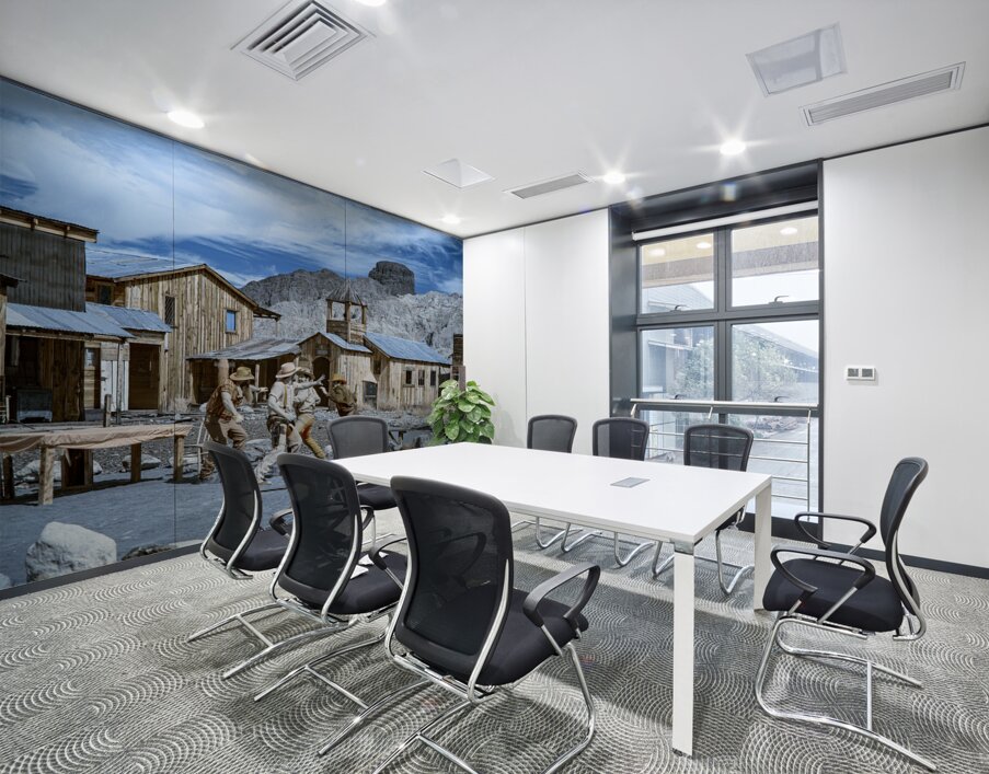 Dance of Dust and Sky Wall Printing