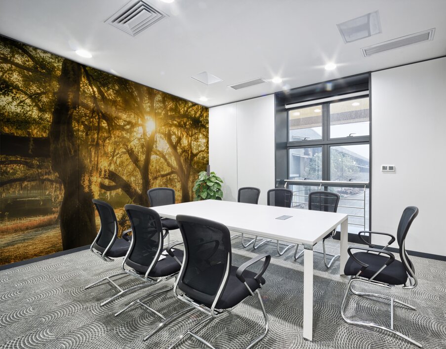 Golden Oak Light Wall Printing