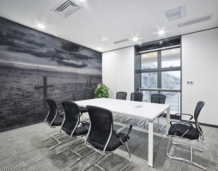 Silent Crosses: Fort Laramie Wyoming Wall Printing