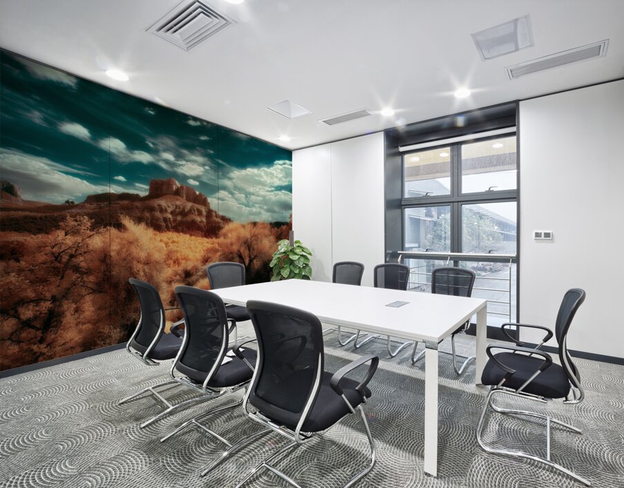 Ethereal Landscape Under Painted Skies Wall Printing