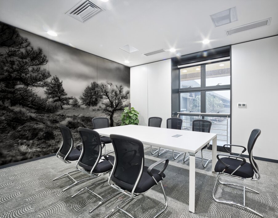 Solitude Unveiled: A Mystical Wyoming Lone Tree at Guernsey Stat Wall Printing