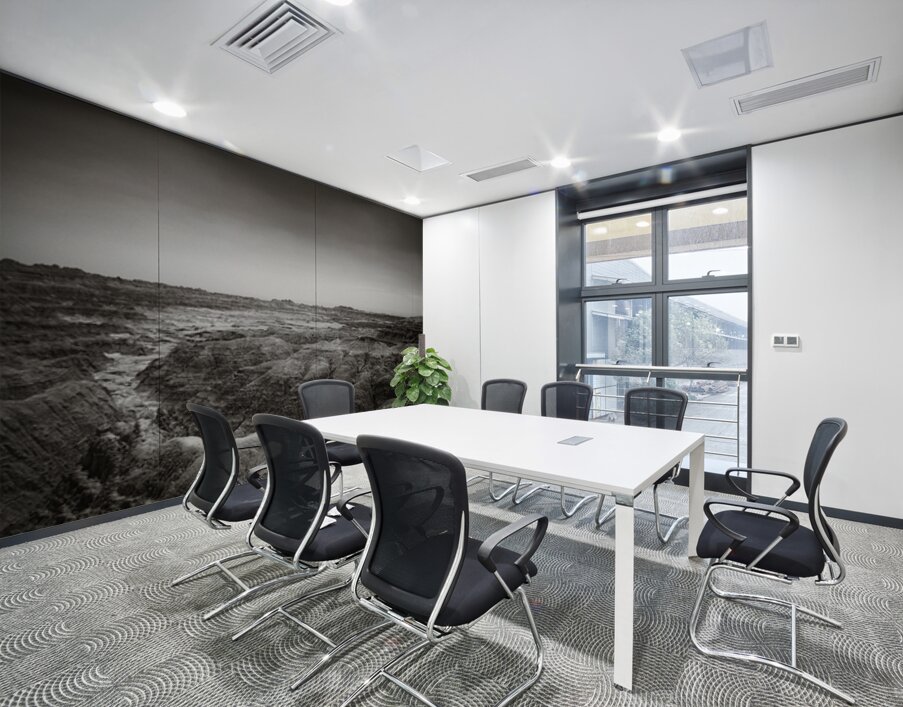 Shadows of the Earth: White River Serenity in the Badlands Wall Printing