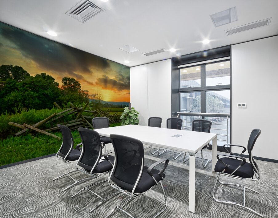 Worm Fence Sunset Wall Printing