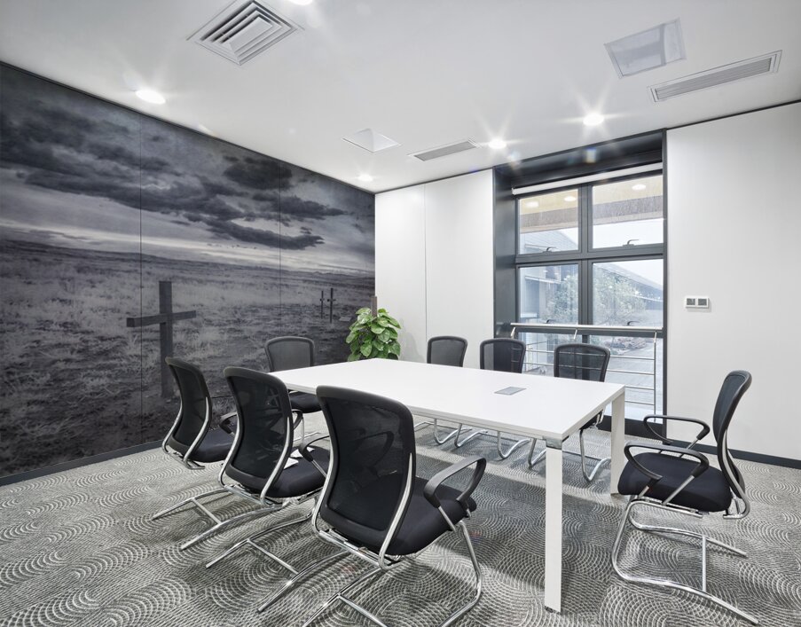 Silent Crosses: Fort Laramie Wyoming Wall Printing