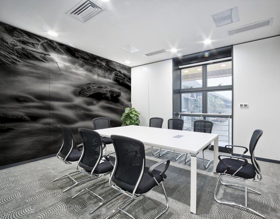 Flowing Elegance Wall Printing