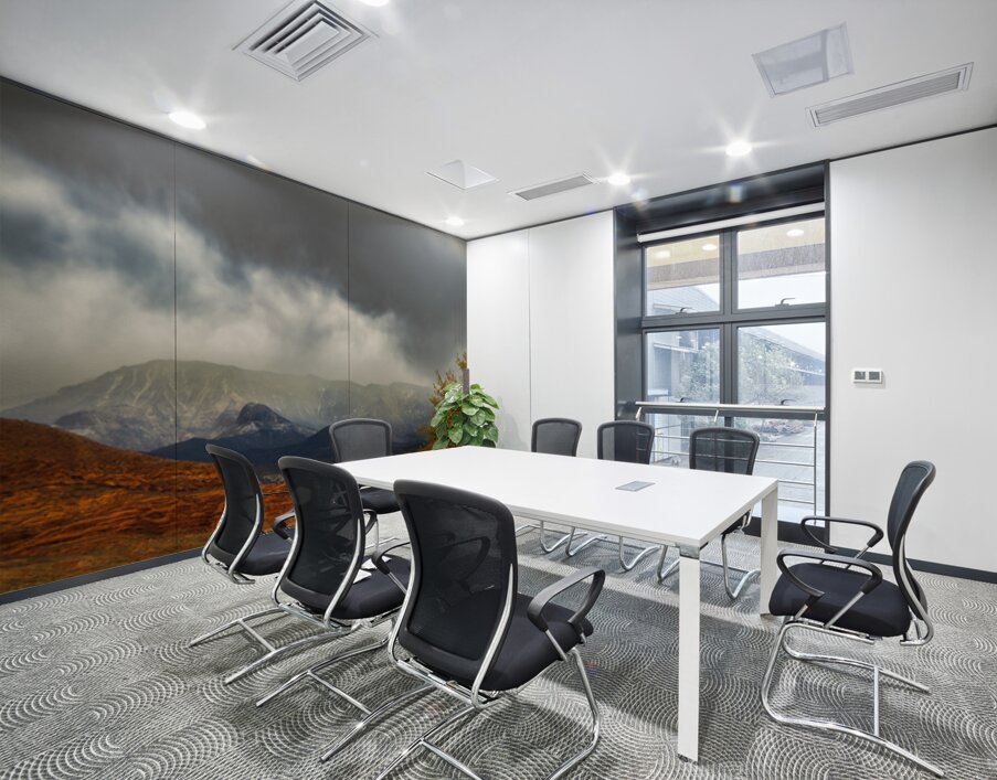 Desert Mountain Storm Light Wall Printing