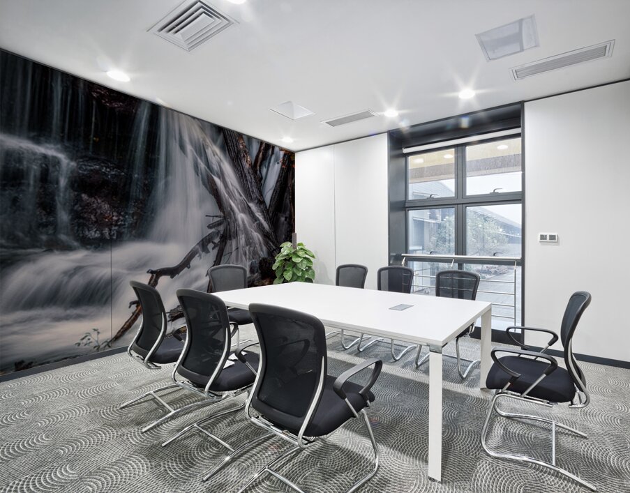 Liquid Light Through Natures Framework Wall Printing