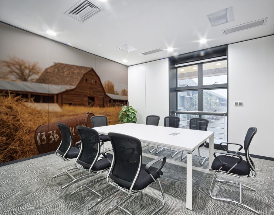 Gilded Whispers: Unveiling Fort Laramies Timeless Rural Charm Wall Printing