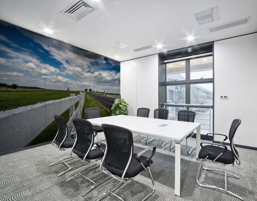 Fence along the road Wall Printing