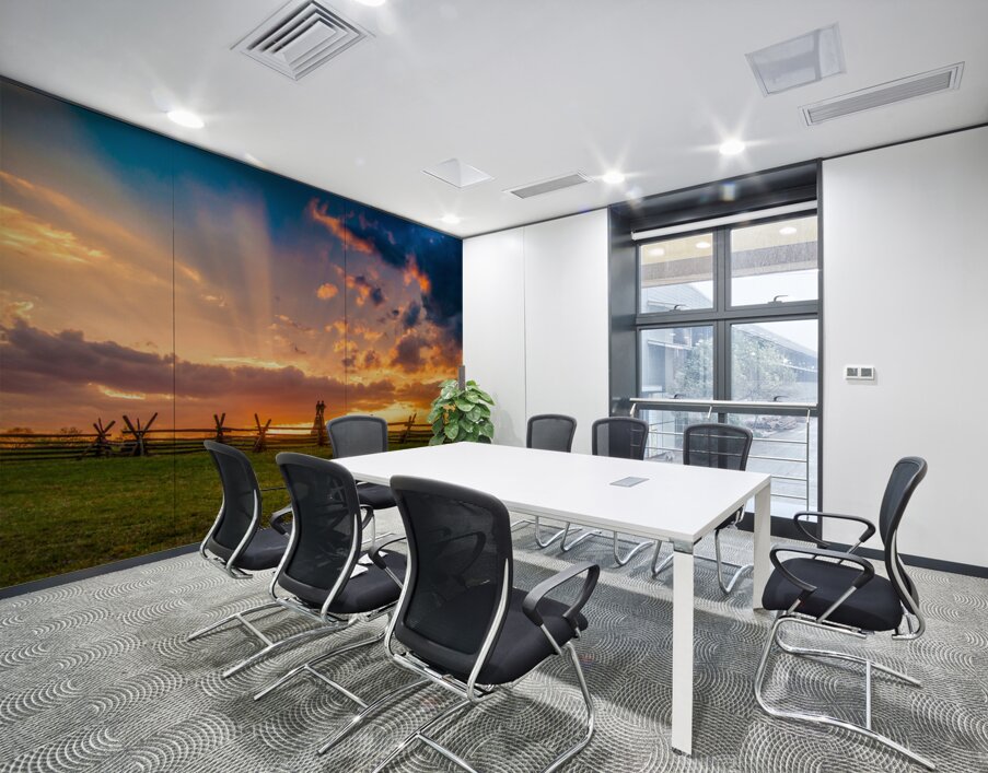 God Rays Over Gettysburg: Sunset at the 73rd New York Volunteer Infantry Regiment Wall Printing