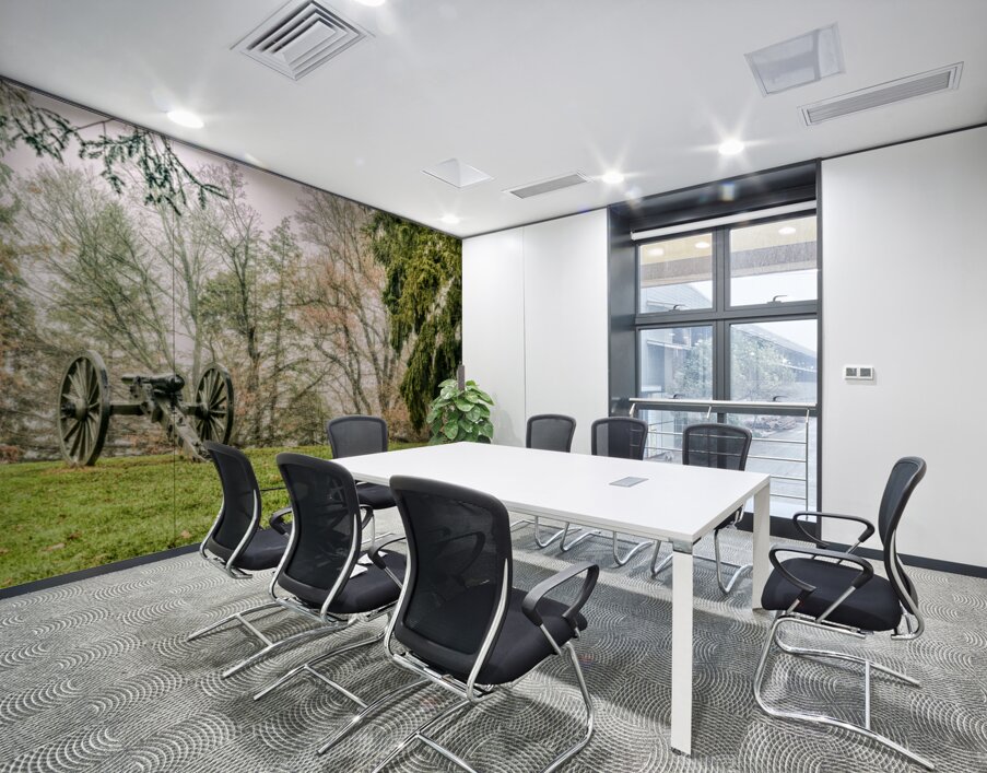 Guardian of History: Cannon in Gettysburg Cemetery Wall Printing