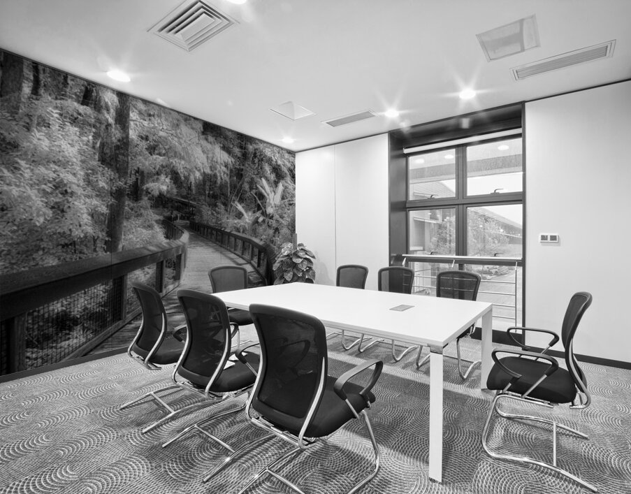 Infrared Boardwalk Bend Wall Printing