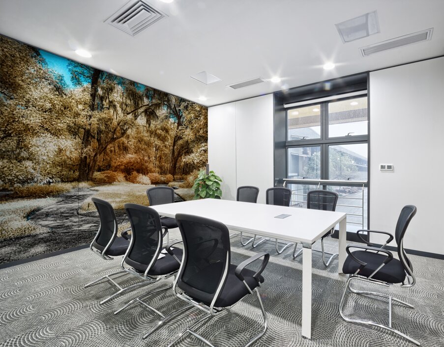 Golden Labyrinth  Wall Printing