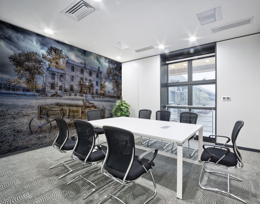 Echoes of Weldon Mills Wall Printing